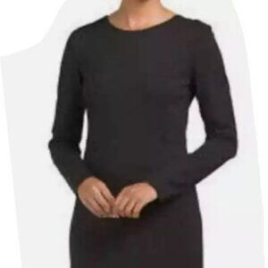 Theory Winsteen SS Mireena Ponte Knit Long Sleeve Knee Length Dress Sz 10